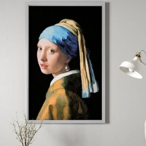 IKEA Bjorksta Girl with Pearl Earrings 78x118cm new wall hanging
